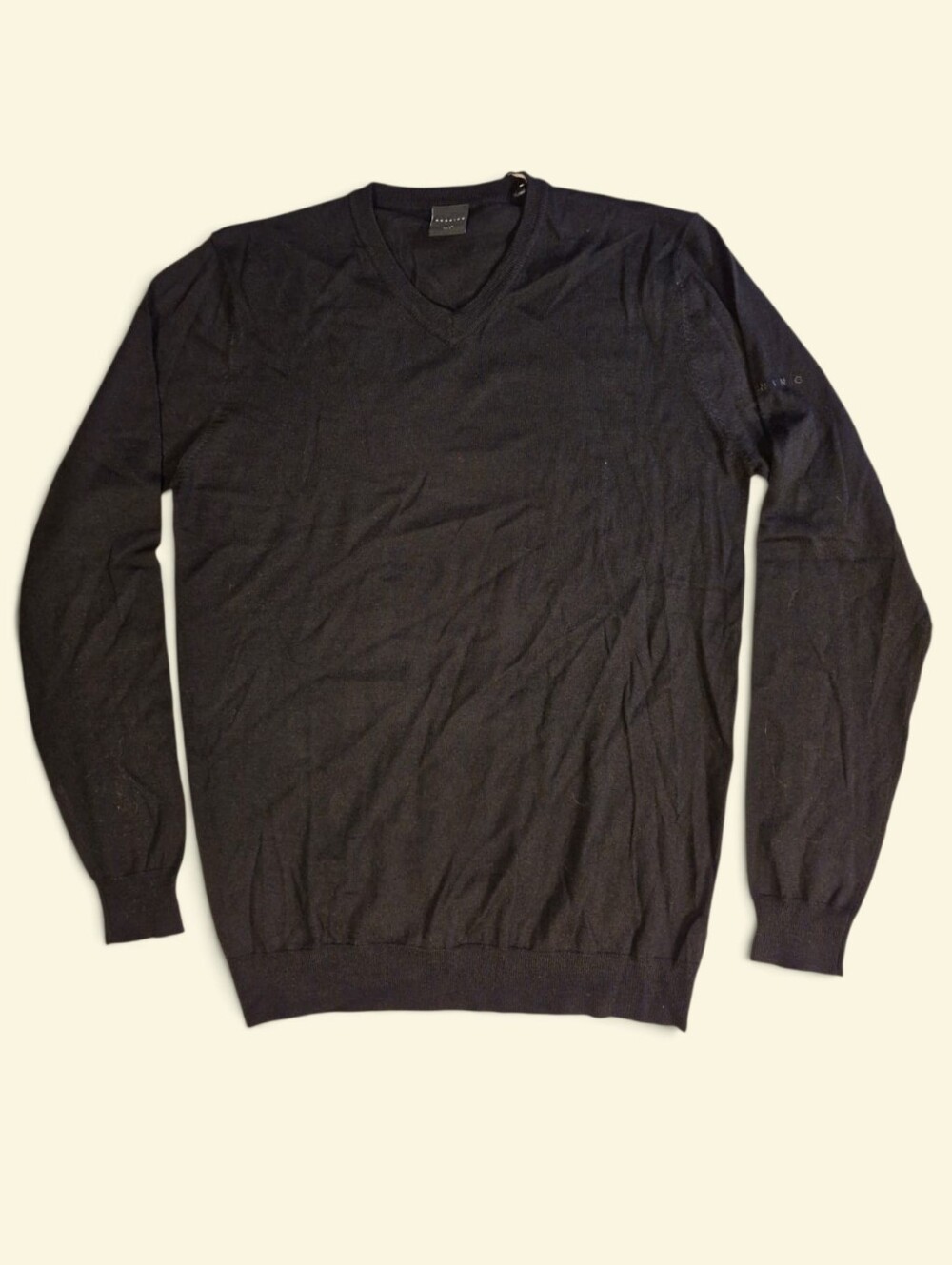 Dunning Men's V-Neck Merino Wool Sweater